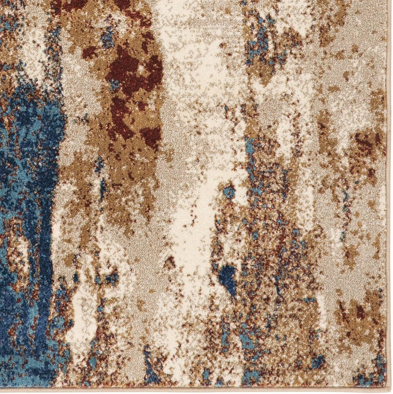 Lagos Collection Passion 8X10 Abstract Area Rug