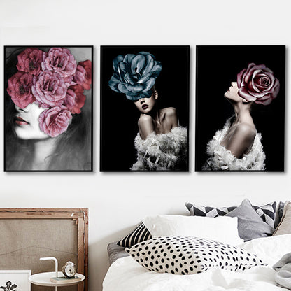 Nordic Decorative Painting Hotel Bedroom Living Room Hanging Painting Oil Painting Wall Painting Beauty Mural Modern Minimalist European Painting