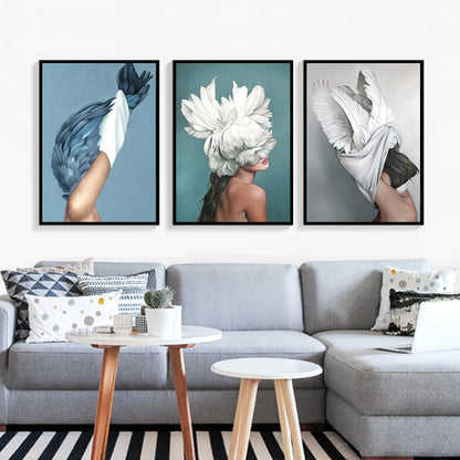 Nordic Decorative Painting Hotel Bedroom Living Room Hanging Painting Oil Painting Wall Painting Beauty Mural Modern Minimalist European Painting