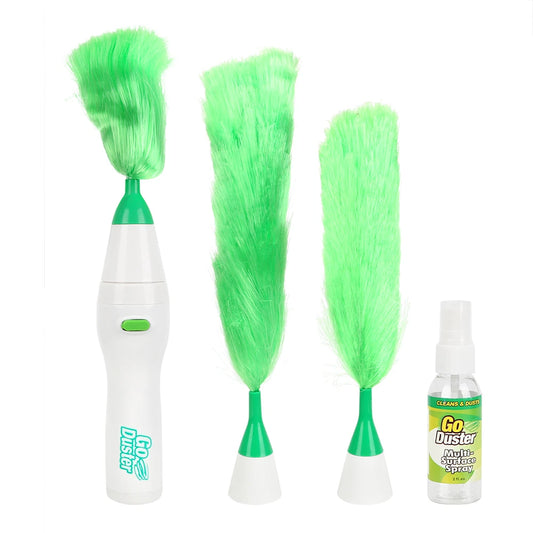 Window Bookshelf for Home Furniture Car Dust Cleaner Brush Multifunctional Electric Feather Duster Soft Microfiber