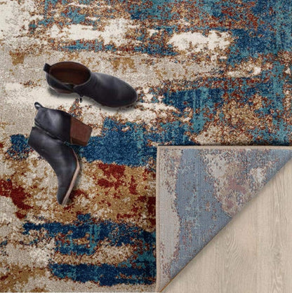 Lagos Collection Passion 8X10 Abstract Area Rug