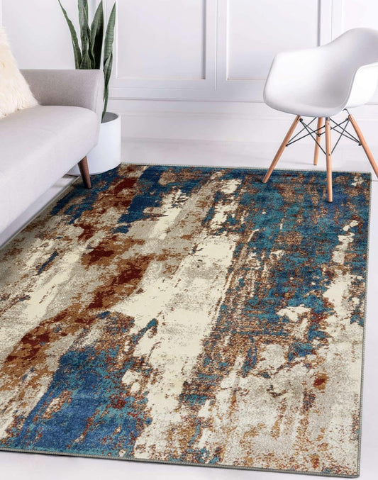 Lagos Collection Passion 8X10 Abstract Area Rug