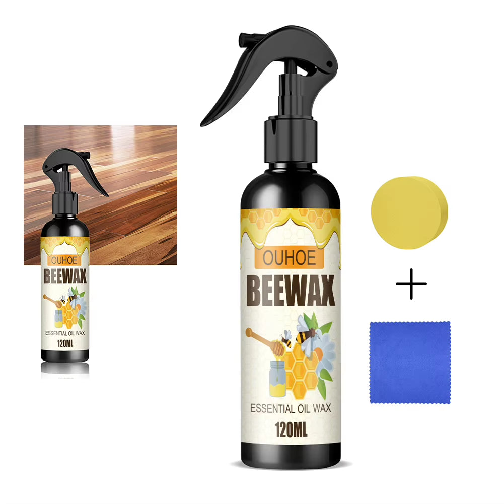 120Ml Natural Micro-Molecularized Beeswax Spray Multipurpose Wear Resistant for Floor Chair Cabinet Home Furniture