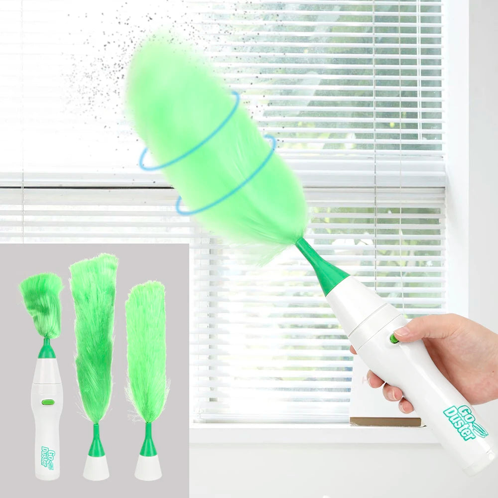 Window Bookshelf for Home Furniture Car Dust Cleaner Brush Multifunctional Electric Feather Duster Soft Microfiber