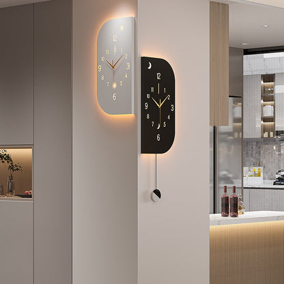 Modern Clock Corner Wall Clock Living Room 2025 New Internet Celebrity Corner Double-sided Clock Wall High-level Wall-mounted Watch