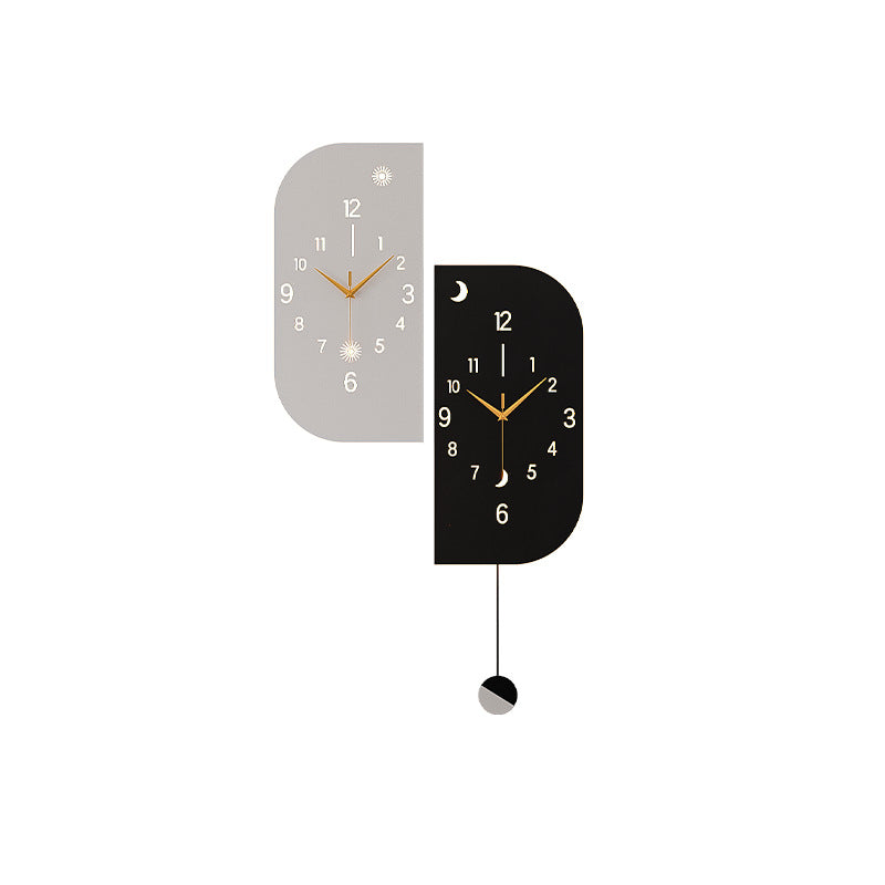 Modern Clock Corner Wall Clock Living Room 2025 New Internet Celebrity Corner Double-sided Clock Wall High-level Wall-mounted Watch