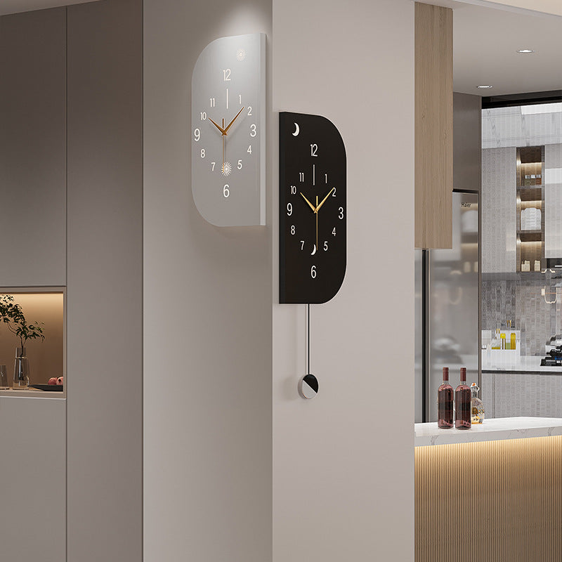 Modern Clock Corner Wall Clock Living Room 2025 New Internet Celebrity Corner Double-sided Clock Wall High-level Wall-mounted Watch