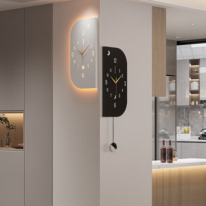 Modern Clock Corner Wall Clock Living Room 2025 New Internet Celebrity Corner Double-sided Clock Wall High-level Wall-mounted Watch