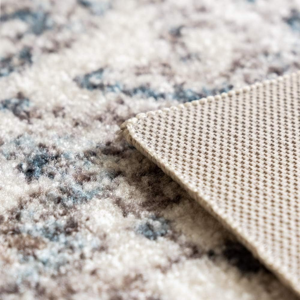 Distressed Tapestry Vintage Kitchen Rugs Non Skid Accent Area Floor Mat [Made in USA], 2'6 X 3'10, Neutral