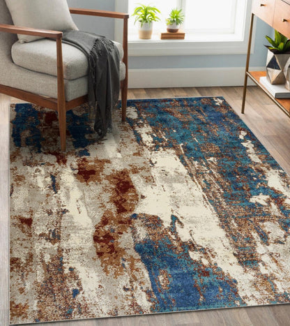 Lagos Collection Passion 8X10 Abstract Area Rug